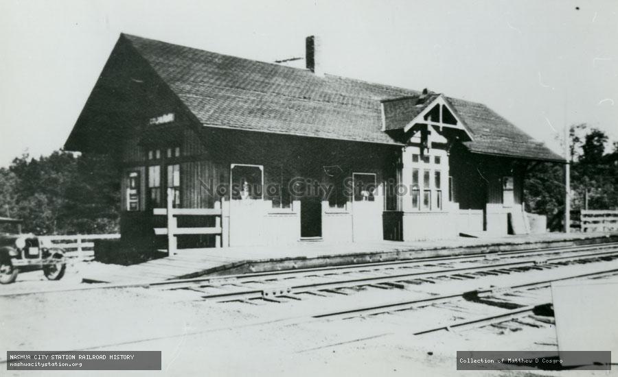 Postcard: Coldbrook, Massachusetts Station